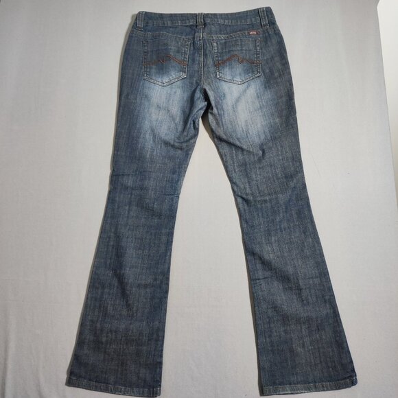 Makers of True Originals Jeans Bootcut women's size 32 dark washed ink blue - Picture 3 of 13